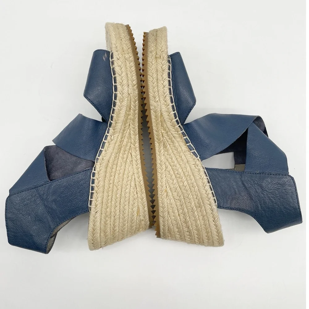 Eileen Fisher Willow Espadrille Wedge Sandals. Size 7 - Picture 5 of 9